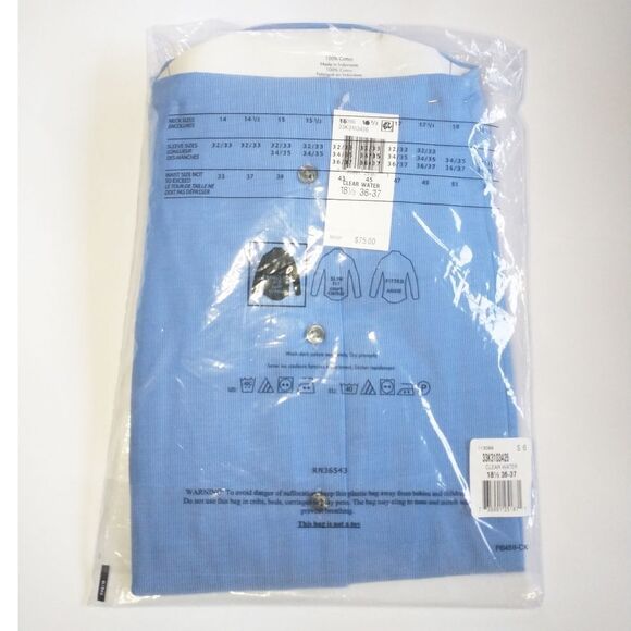 New! CALVIN KLEIN STEEL Men's Regular Fit Non-Iron Dress Shirt Size 18.5 36/37 - Picture 4 of 5